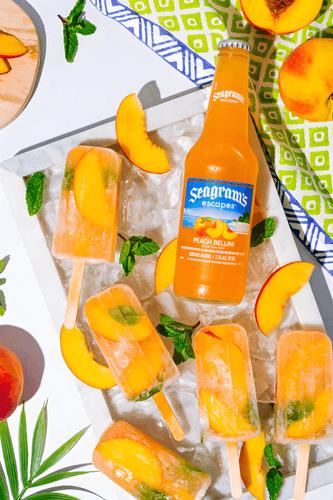Peach Tea Boozy Ice Pops Photo