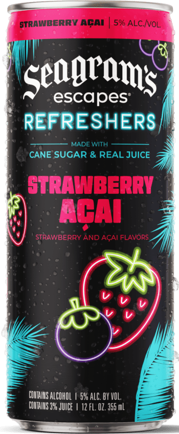 A can of Seagram's Escapes Refreshers
