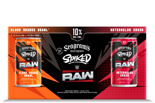 A bottle of RAW Mini Cans 8 Pack