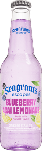 A bottle of Blueberry Acai Lemonade