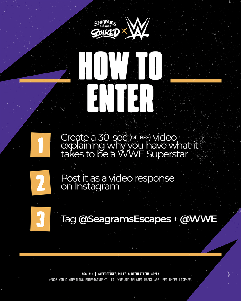 ENTER TO WIN MUSCLE & MOUTH CHALLENGE FOR A CHANCE TO WIN A FLYAWAY PLUS TICKETS TO WWE SUMMERSLAM®